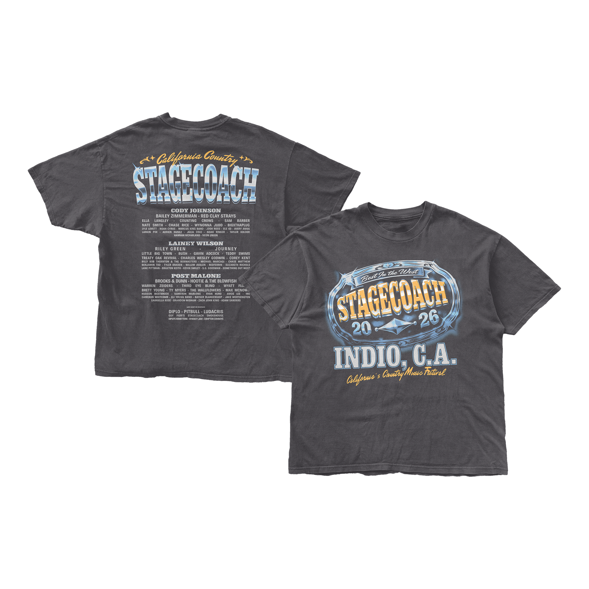 Buckle Up 2026 Lineup Tee – Stagecoach Shop