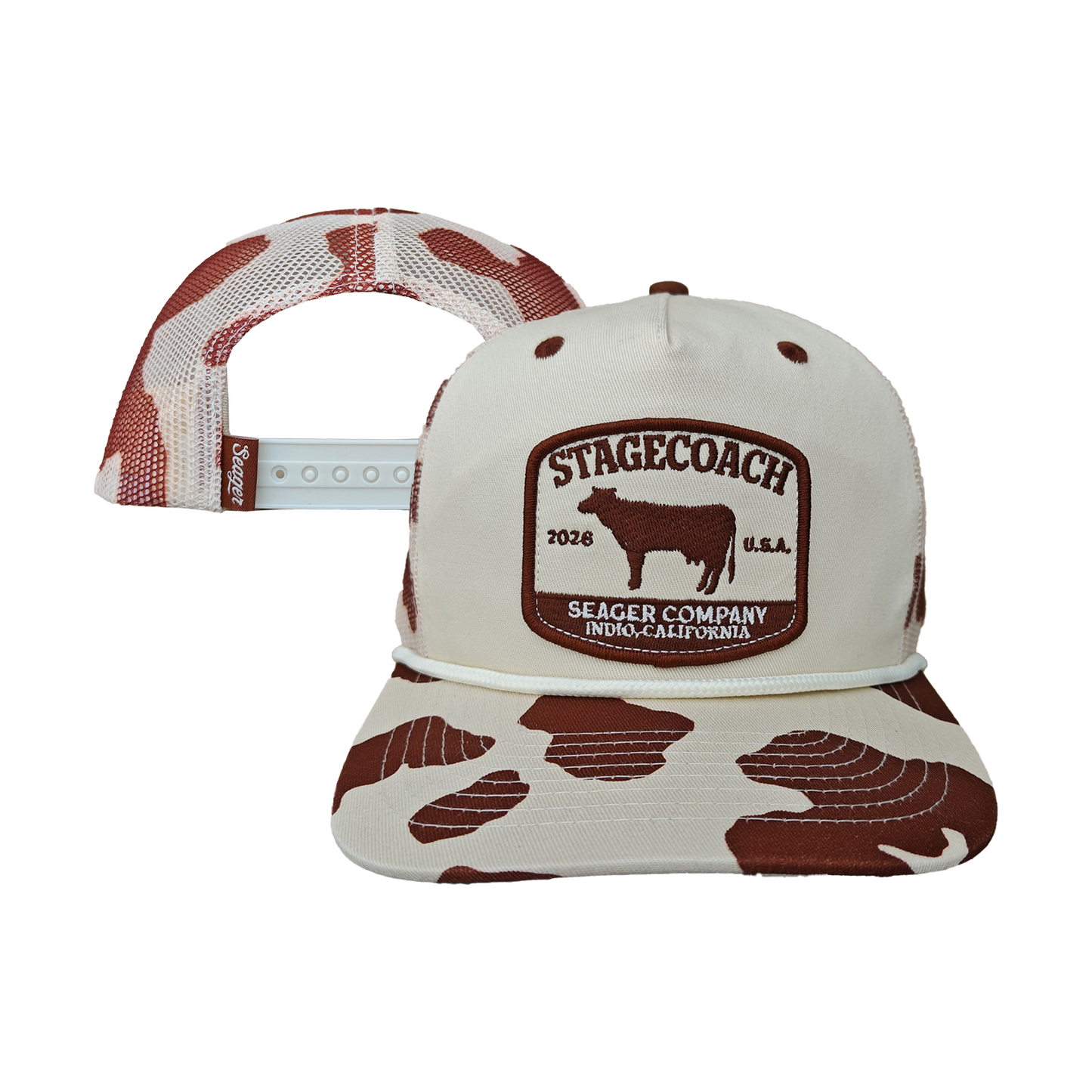 Seager x Stagecoach Cowprint Hat